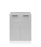 Cabinet JUNONA LINE D2D/60/82 BBL BRW light gray gloss order